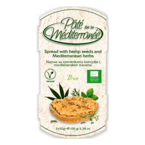 Namaz od slanutka s konopljom BIO okus mediteran 2x50g