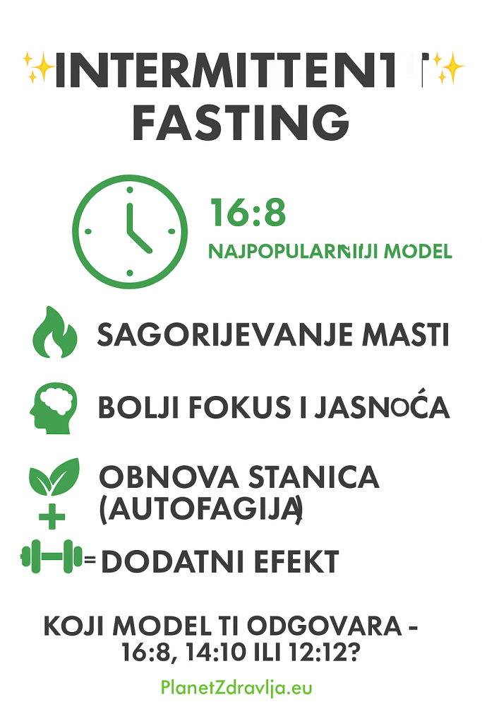 Intermittent fasting znanstveno utemeljene prednosti, suplementi i savjeti